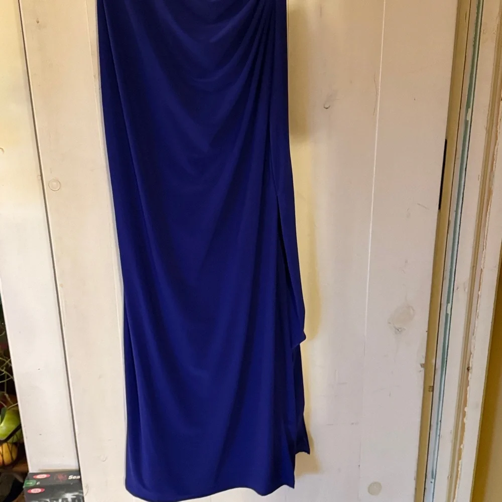 Lauren Ralph Lauren Evening Ruffled Ruched Gown Dress 10 - Picture 2 of 7